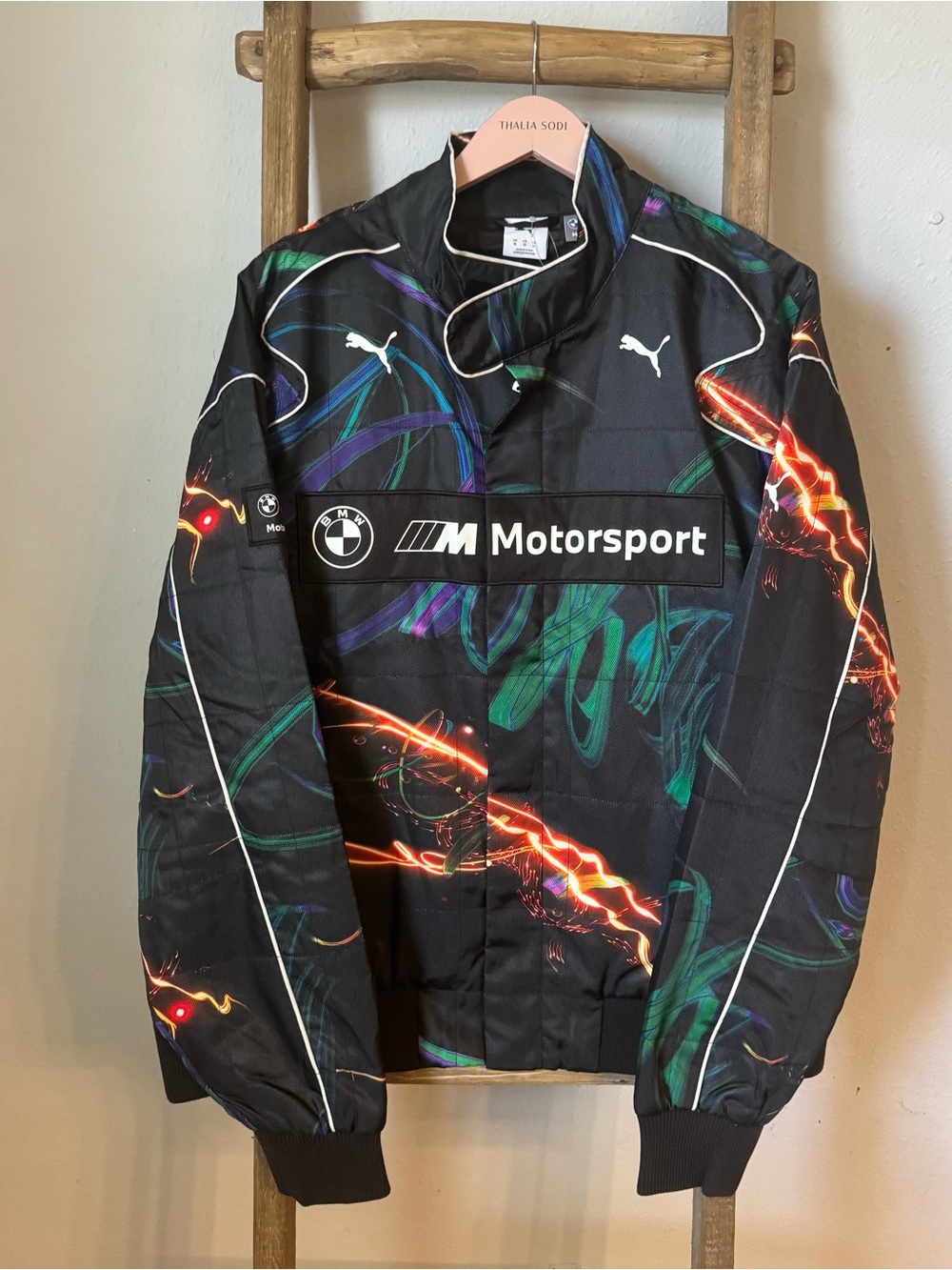 New Black PUMA x BMW M Motorsport Cao Fei Racer Jacket